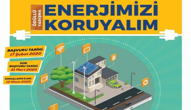 KTO Karatay Üniversitesi Enerji Verimliliği Proje Yarışması görselidir. Görselde yarışma adı ve enerji verimliliği konulu ev ve yaşam alanı vardır.