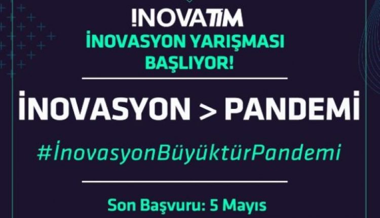 İnovatim İnovasyon Yarışması görselidir. Görselde İnovasyon büyüktür pandemi yazıyor.