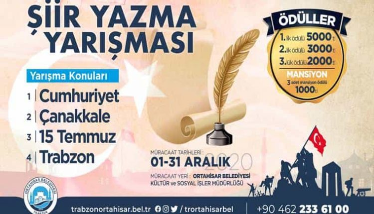 Ortahisar Belediyesi Şiir Yarışması