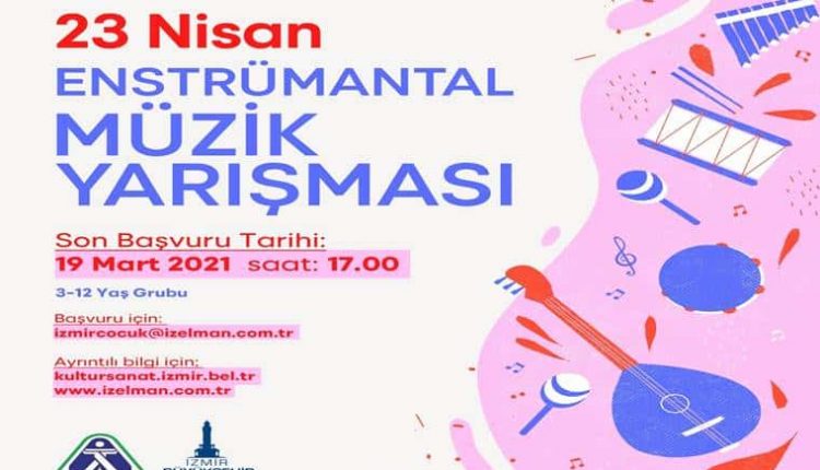 23 Nisan Enstrümantal Müzik Yarışması duyuru görselidir.