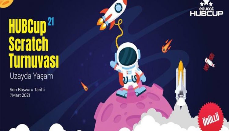Educat HUBCup Scratch Kodlama Yarışması duyuru görselidir.