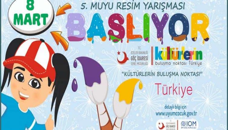 Kültürlerin Buluşma Noktası Türkiye Konulu Resim Yarışması duyuru görselidir.