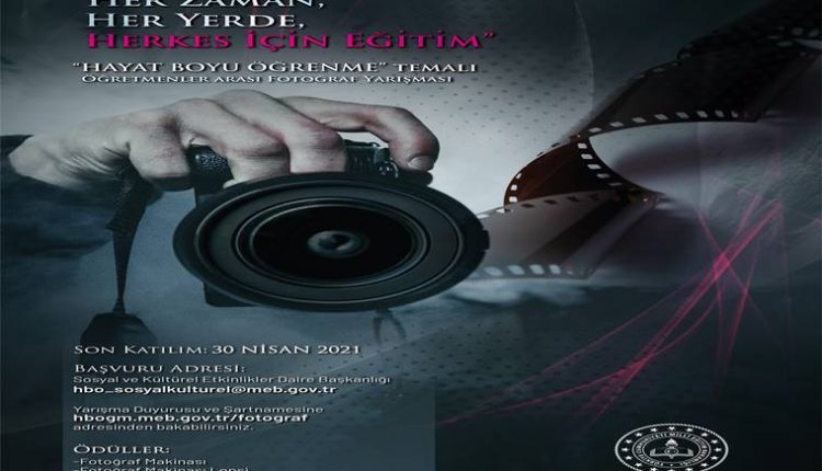 Öğretmenler Arası Fotoğraf Yarışması duyuru görselidir.