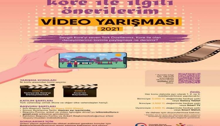 Kore ile İlgili Önerilerim Video Yarışması duyuru görselidir.