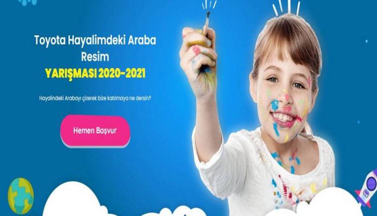 Toyota Hayalimdeki Araba Resim Yarışması duyuru görselidir.